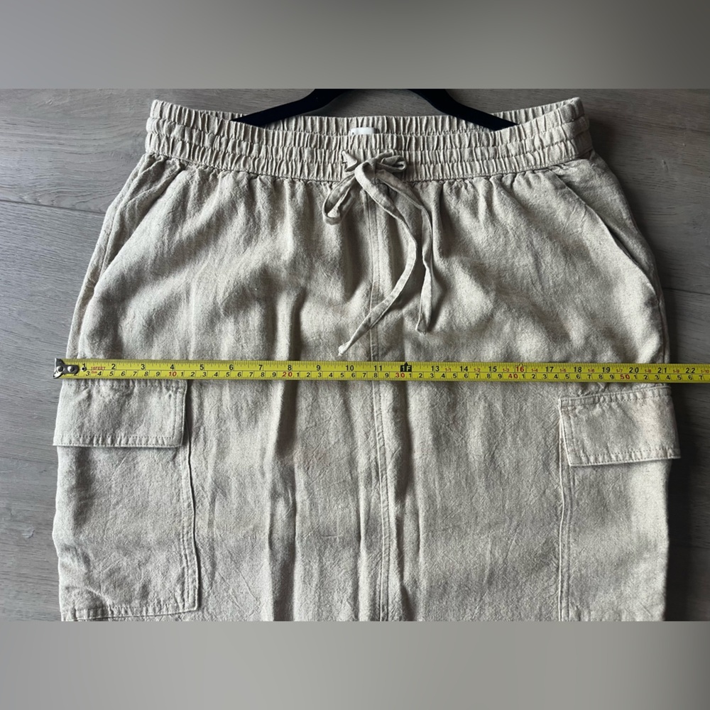 🆕 🤎🤎🤎3 Piece Suit - A New Day Linen Cargo Skirt, Waistcoat and Blazer in Oatmeal - Picture 6 of 10